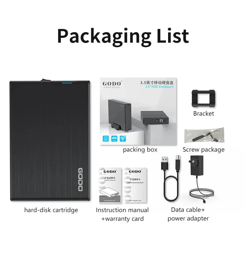 GODO USB 3.0 3.5 Inch SATA HDD SSD External Hard Drive™ - RS Store