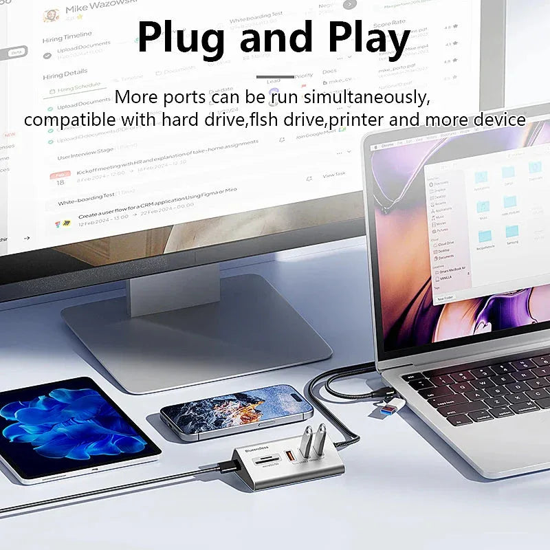 Blueendless Aluminium USB3.2 Gen2 10Gbps 5 ports HUB™ - RS Store