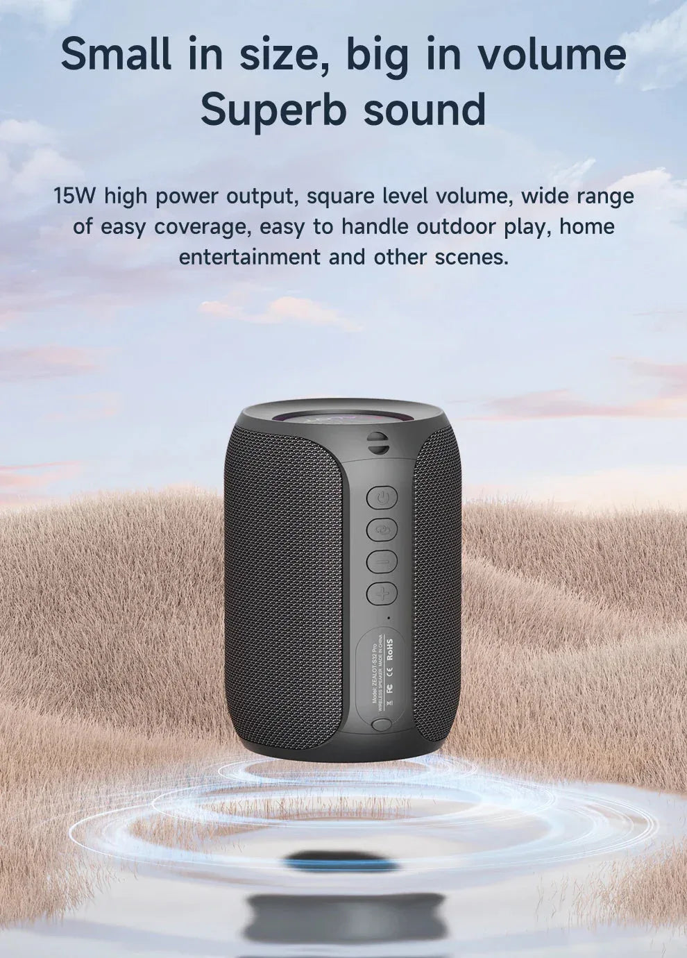 ZEALOT S32PRO 15W Portable Bluetooth Speaker™ - RS Store