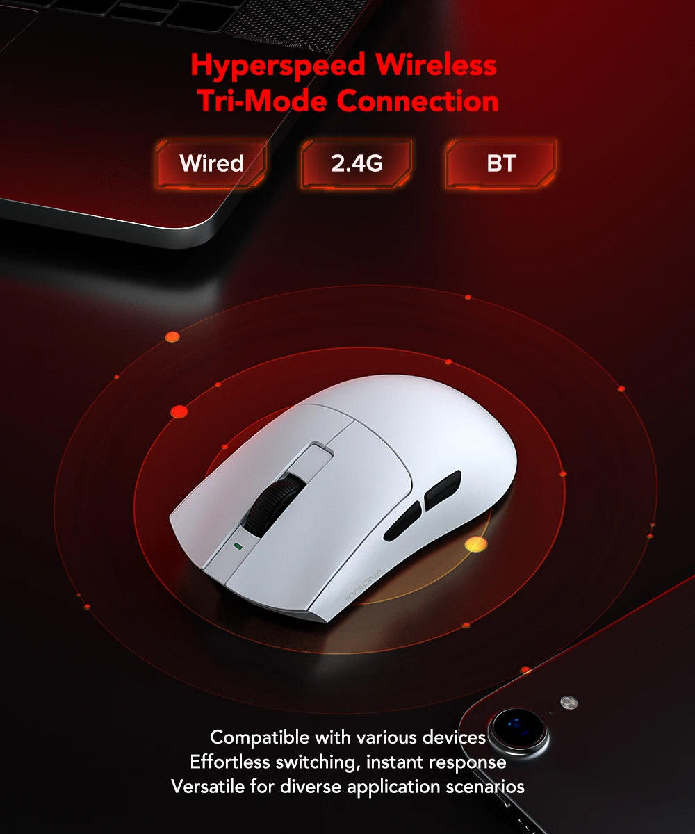 Wireless Mouse PAW3395 Sensor 26000DPI Kysona™