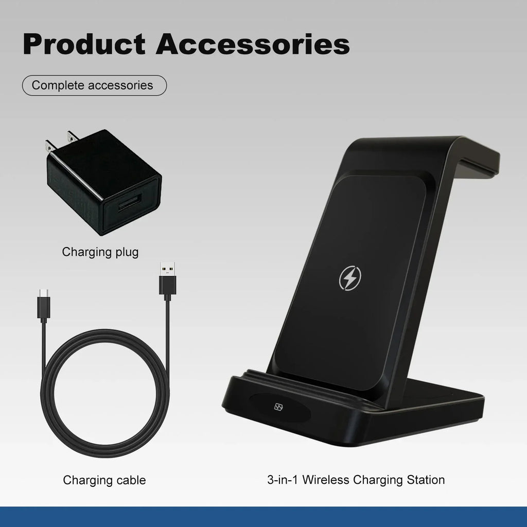 3-in-1 Wireless Charging Station™ - RS Store