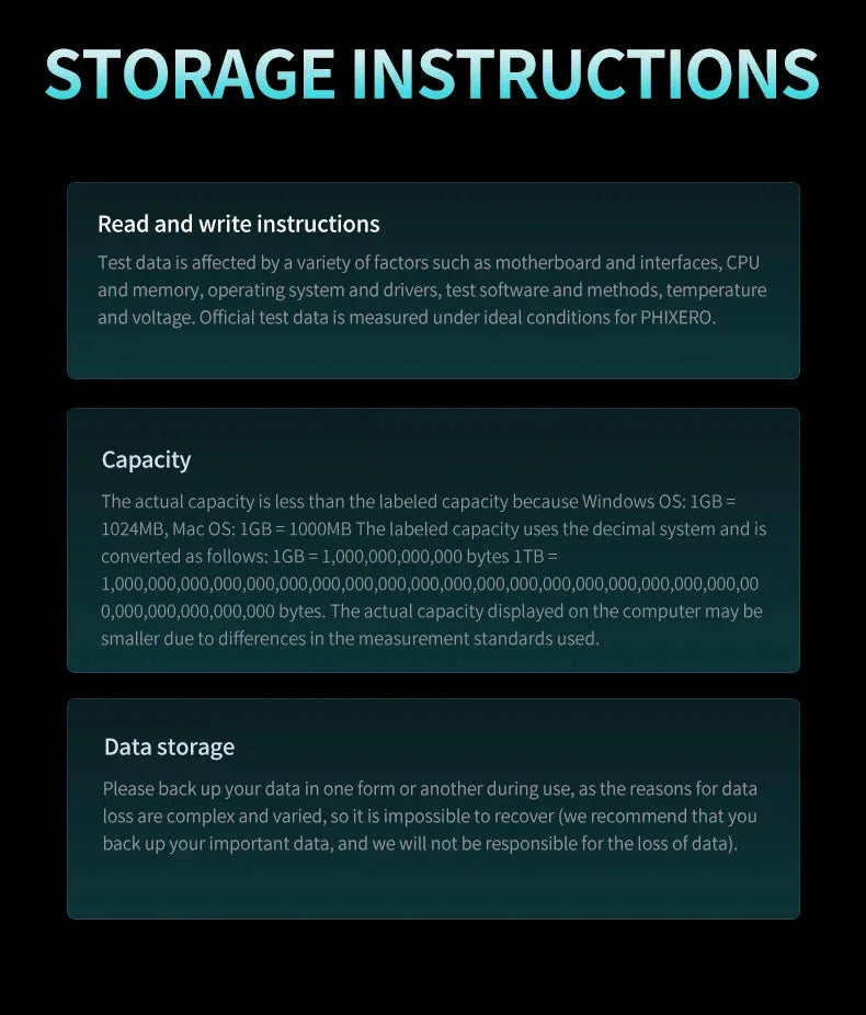 PHIXERO SSD HDD 2.5 Hard Disk SSD 1TB 2TB 512GB 128GB 256GB™ - RS Store