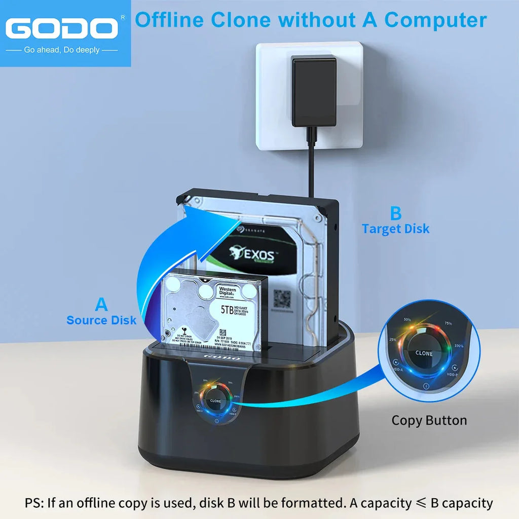 GODO Hard Drive Docking Station™ - RS Store