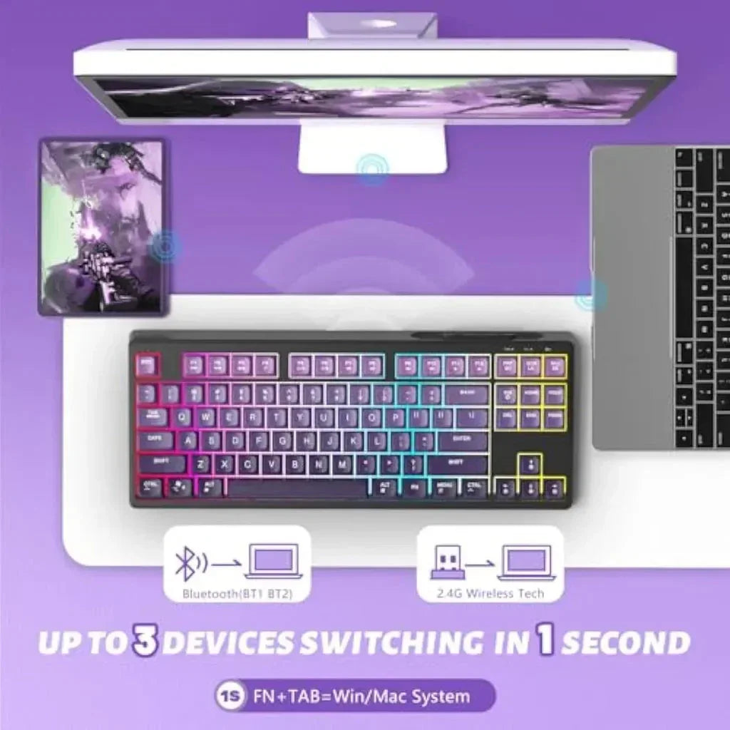 Free Wolf M87 75% Wireless Gaming Keyboard™ - RS Store