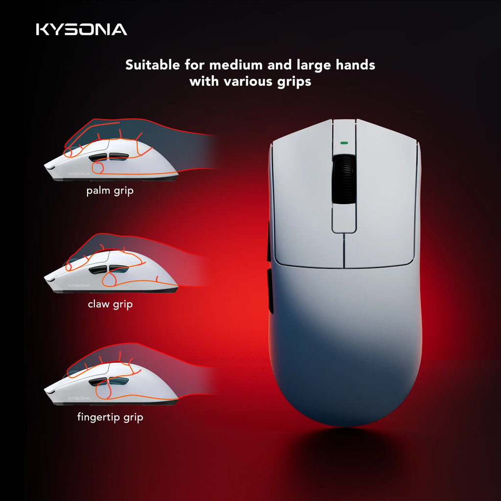 Wireless Mouse PAW3395 Sensor 26000DPI Kysona™