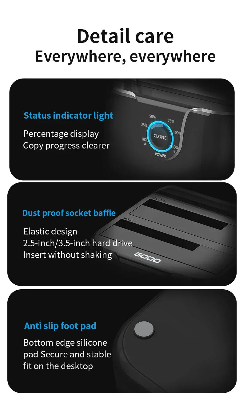 GODO Hard Drive Docking Station™ - RS Store