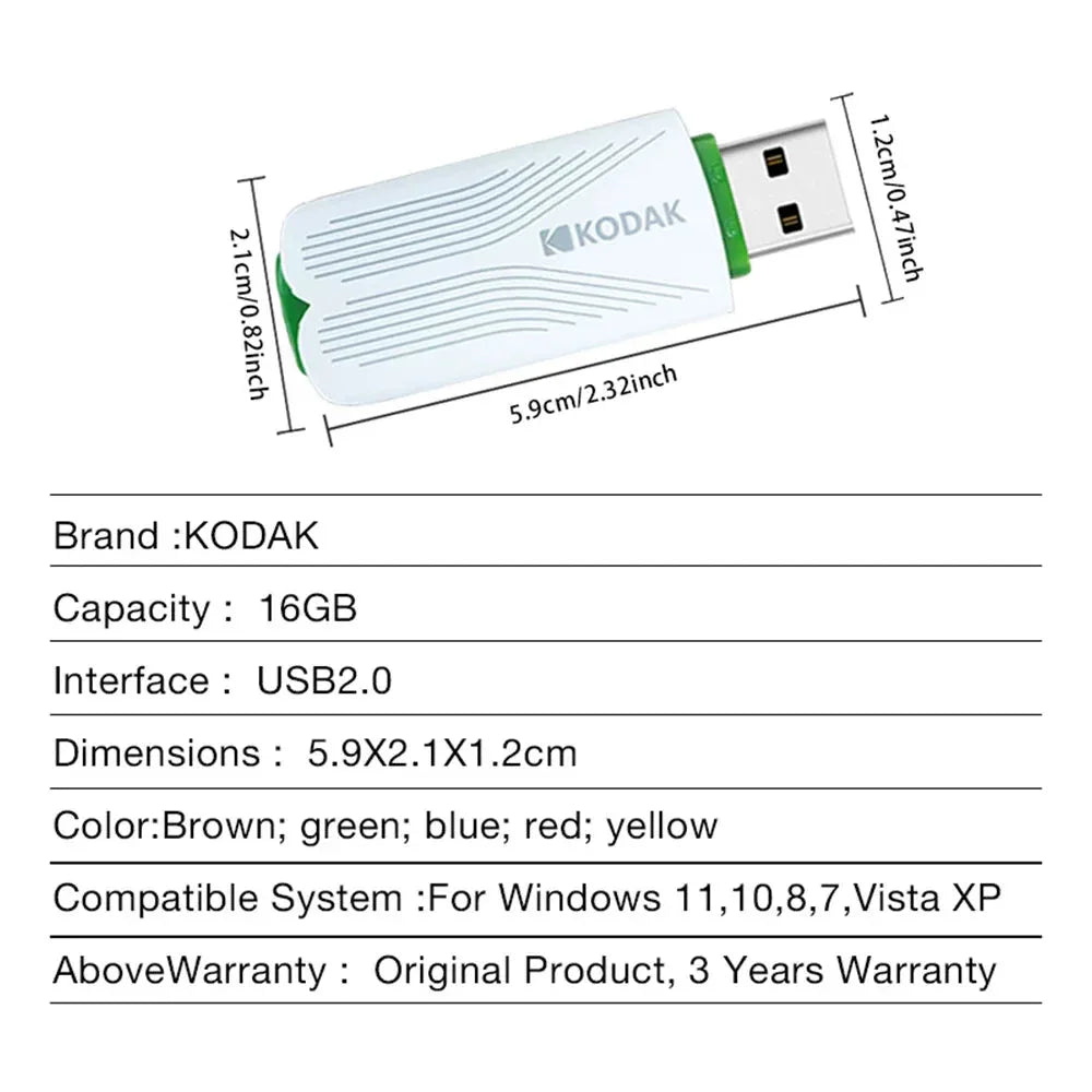 Brand USB2.0 Flash Drive Kodak™ - RS Store