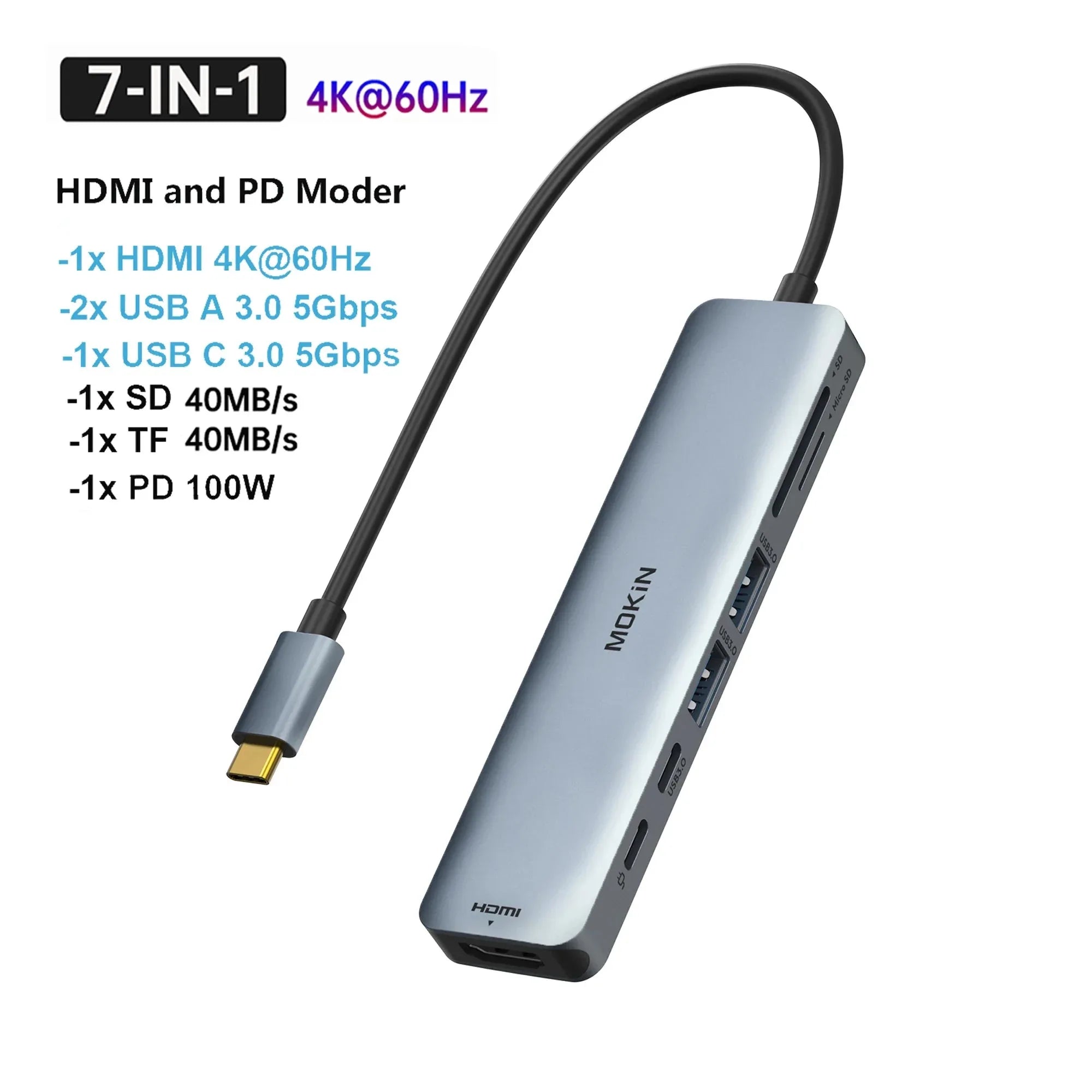 MOKiN USB C HUB 4K 60Hz™ - RS Store