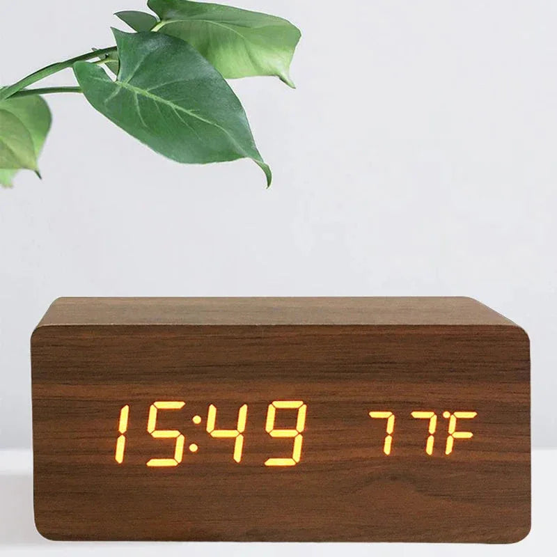 Wooden Digital Alarm Clock Niditon™ - RS Store