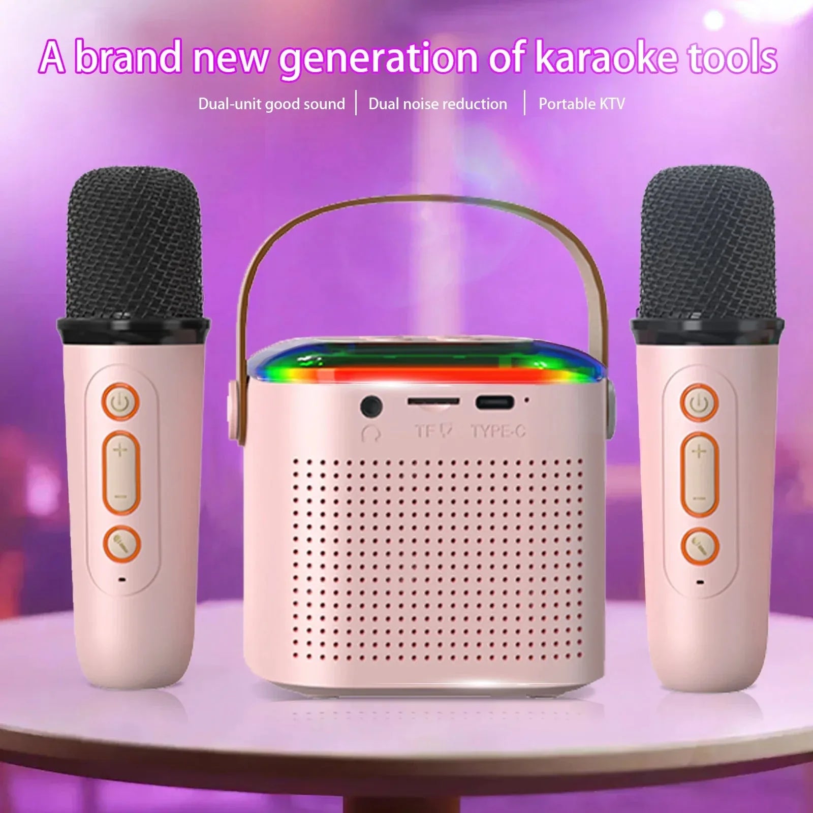 2 Microphones, Variable Pitch Bluetooth Karaoke™ - RS Store