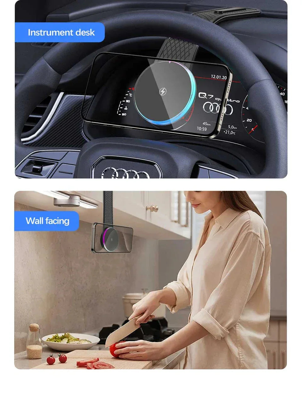 Magnetic Wireless Charger Car Adjustable Phone Holder™ - RS Store