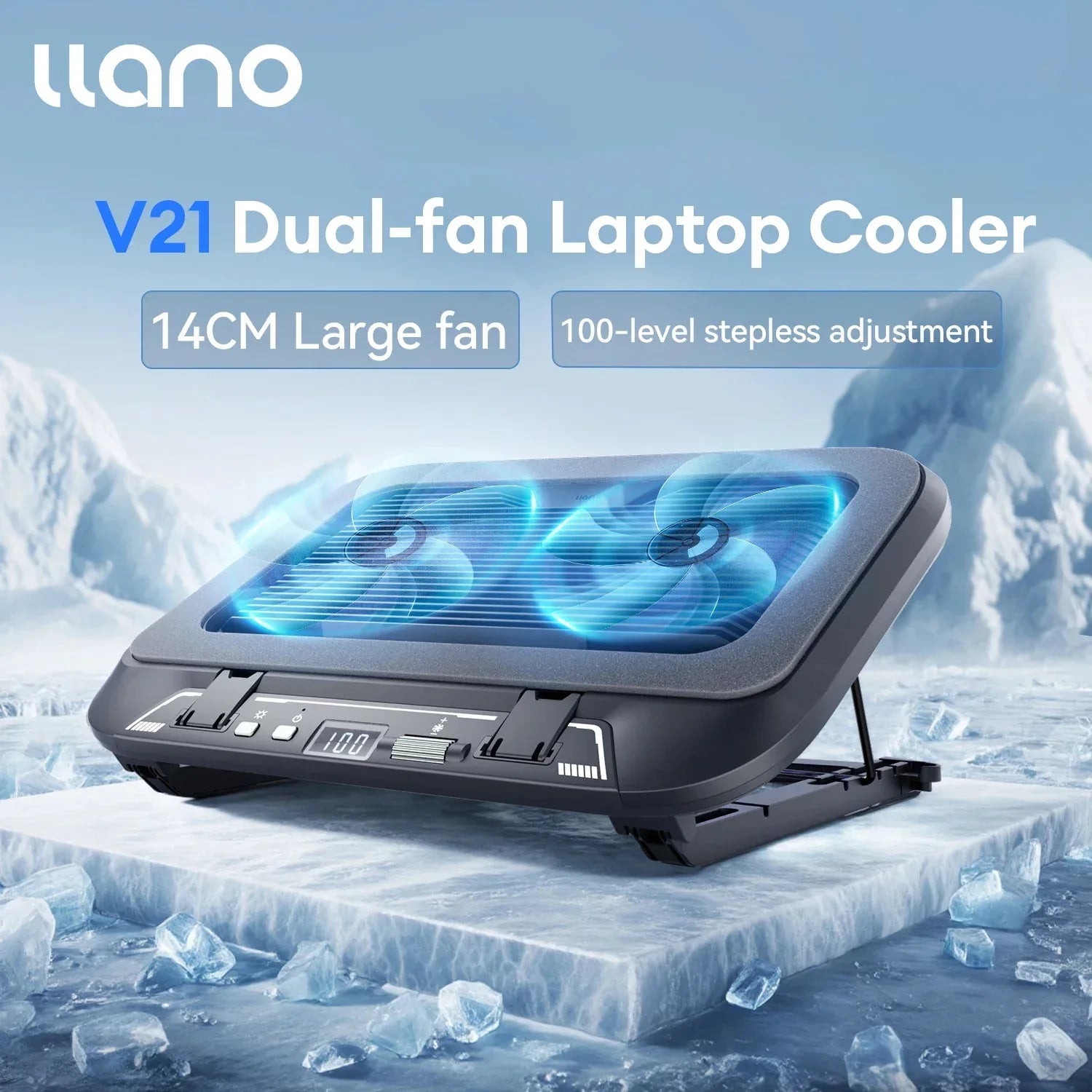 14cm Dual Fans Laptop Cooler™ - RS Store