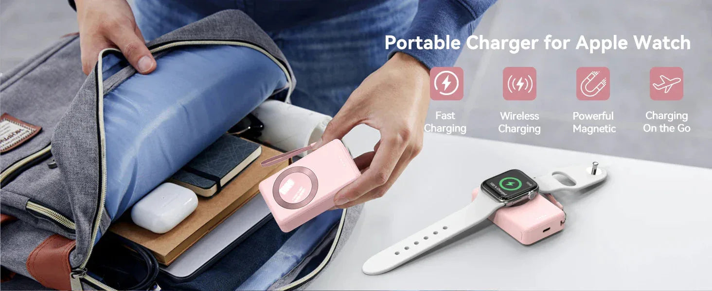 4000mAh Magnetic Portable Charger for Apple Watch™ - RS Store