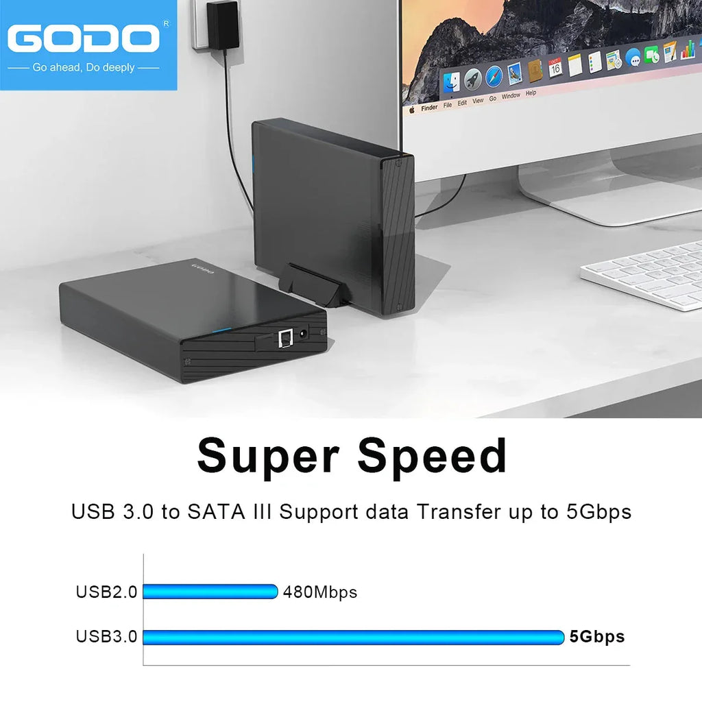 GODO USB 3.0 3.5 Inch SATA HDD SSD External Hard Drive™ - RS Store