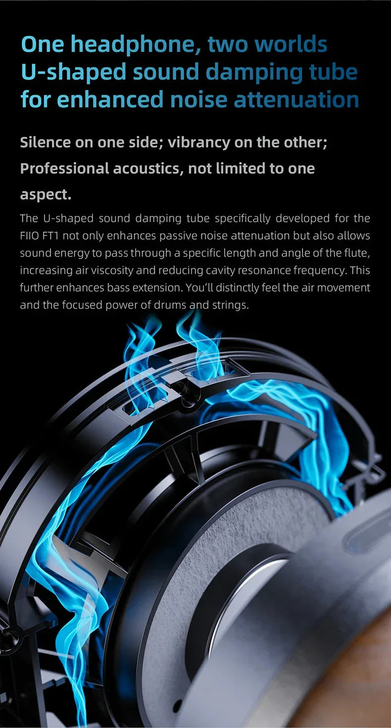 Closed-Back Over-Ear Headphones FiiO™ - RS Store