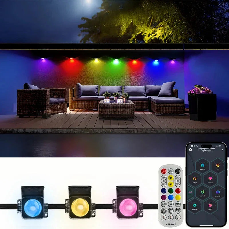 Permanent Outdoor LED String Lights MIMIRGB™ - RS Store