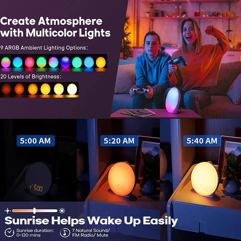 Wake Up Light Alarm Clock Niditon™ - RS Store