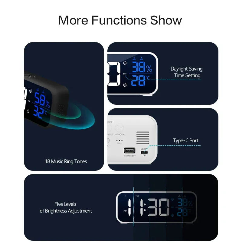 Digital Alarm Clock Niditon™ - RS Store