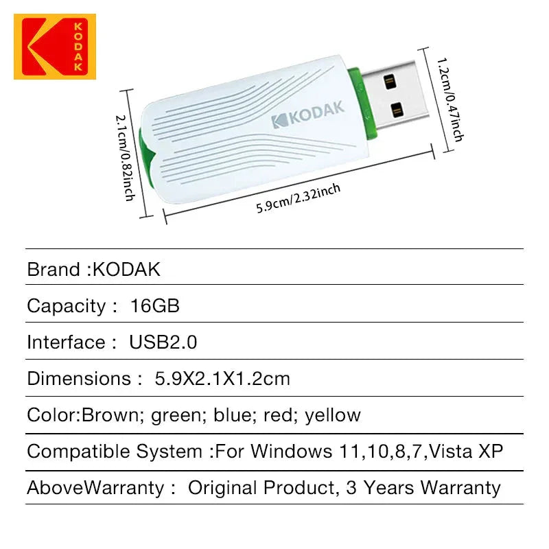 Brand USB2.0 Flash Drive Kodak™ - RS Store