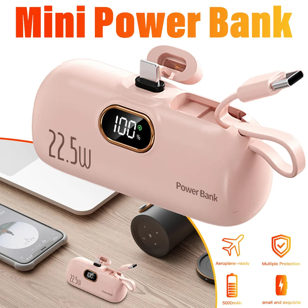 Mini Portable Power Bank 5000mAh™