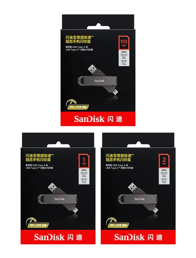 Extreme PRO Dual USB 3.2 Type-C Flash Drive Sandisk™ - RS Store