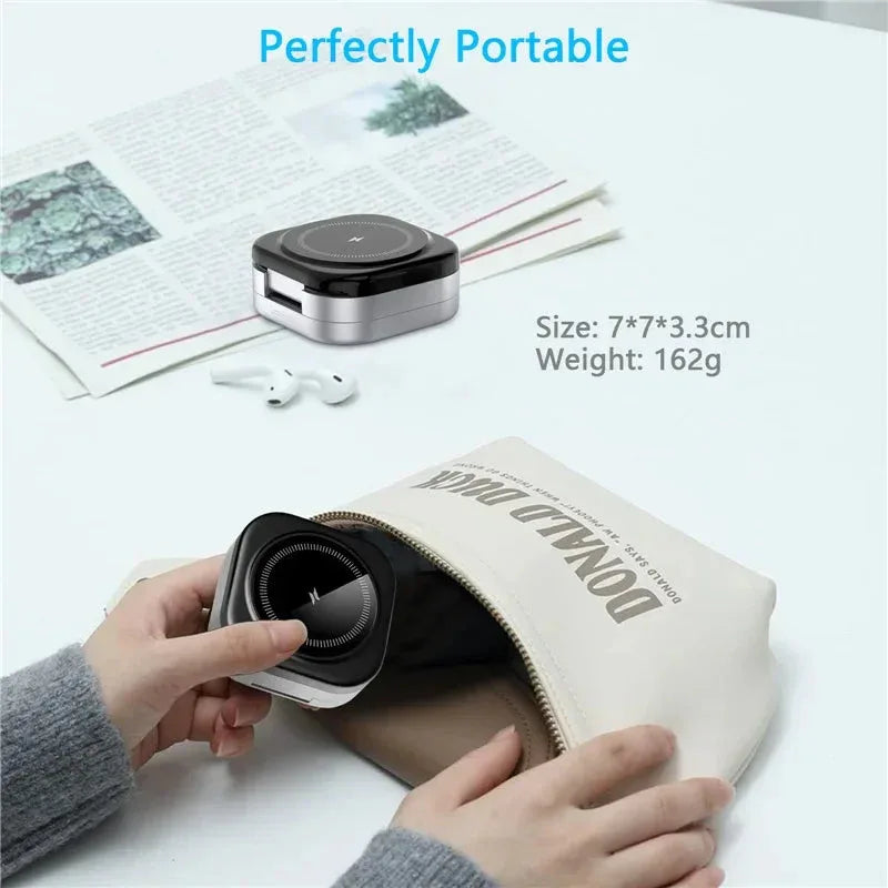 3 In 1 Foldable Magnetic Wireless Charger Stand Vikefon™ - RS Store