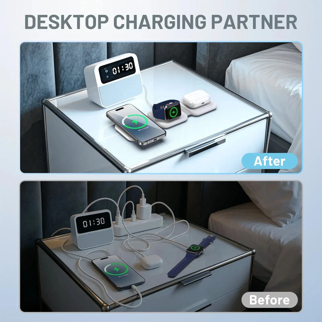 Magnetic Wireless Charger 3 in 1 Foldable 15W™ - RS Store