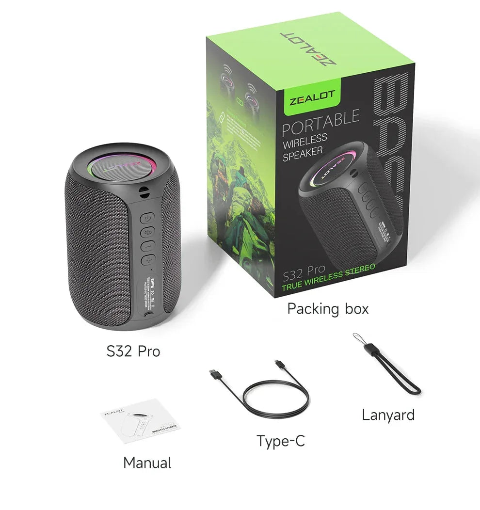 ZEALOT S32PRO 15W Portable Bluetooth Speaker™ - RS Store