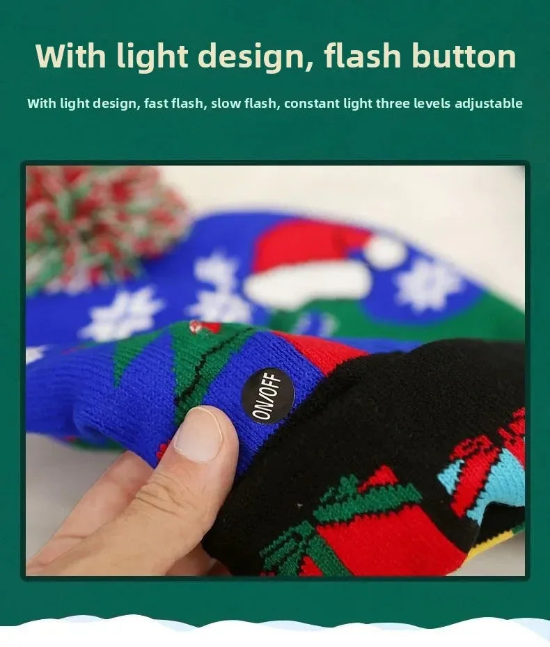 Christmas LED Knit Hat Light-Up Beanie™ - RS Store