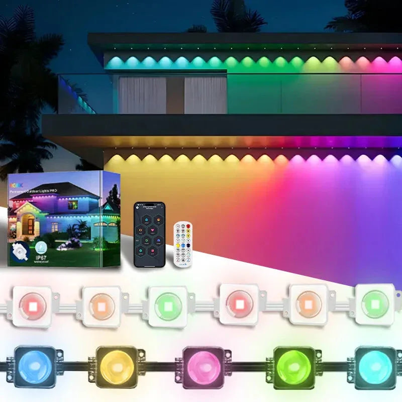 Permanent Outdoor LED String Lights MIMIRGB™ - RS Store