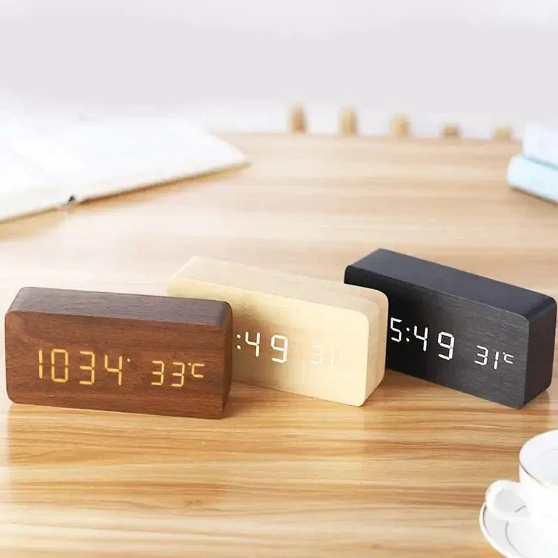 Wooden Digital Alarm Clock Niditon™ - RS Store