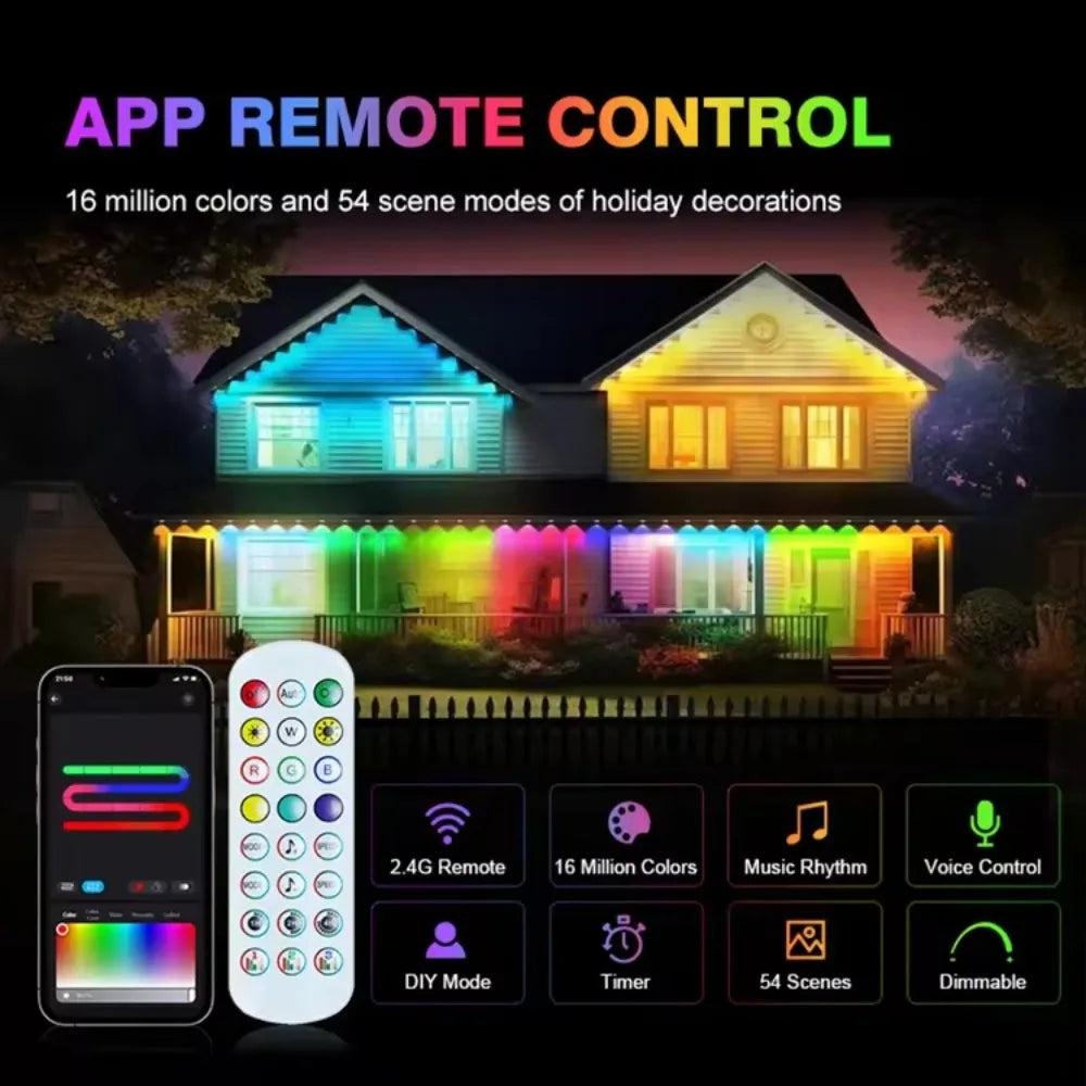 Permanent Outdoor Lights RGB Eaves Lights Bluetooth IP67 Waterproof™