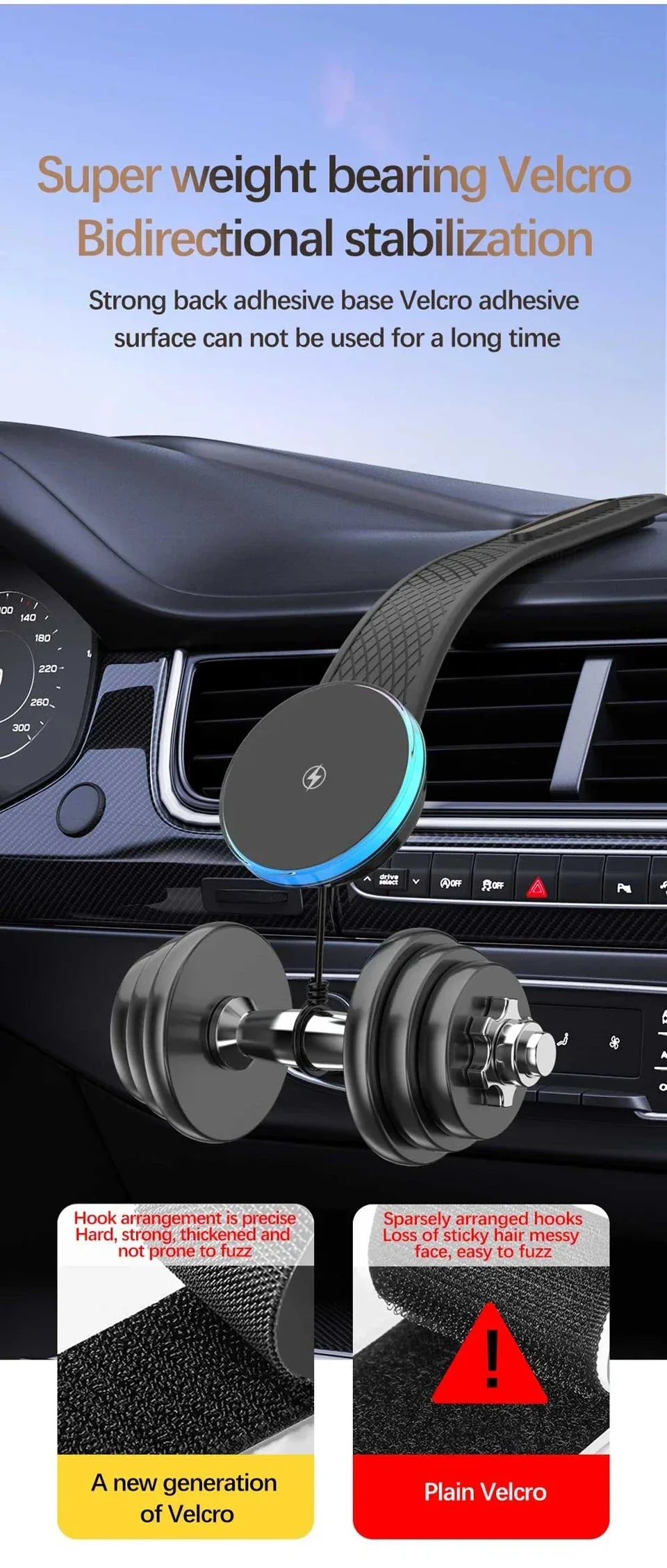 Magnetic Wireless Charger Car Adjustable Phone Holder™ - RS Store