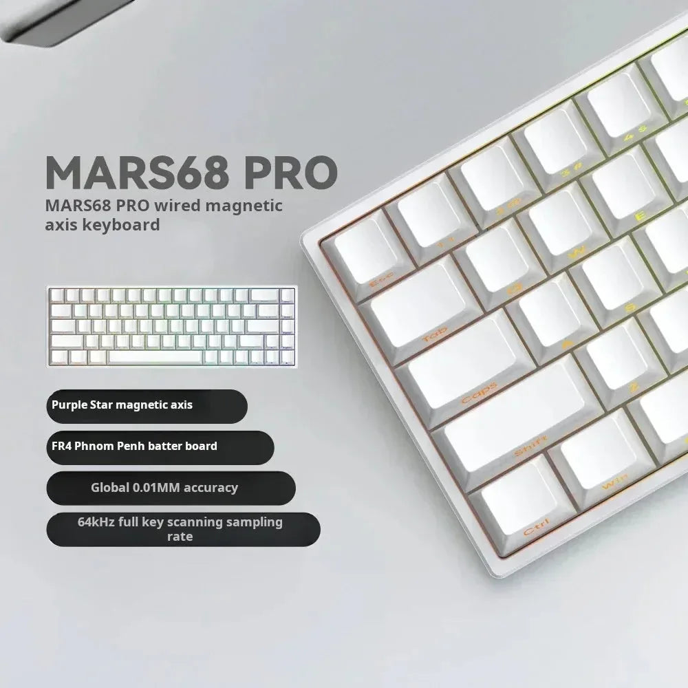 Mars68 PRO Magnetic Switch Gaming Keyboard Attach Shark™ - RS Store