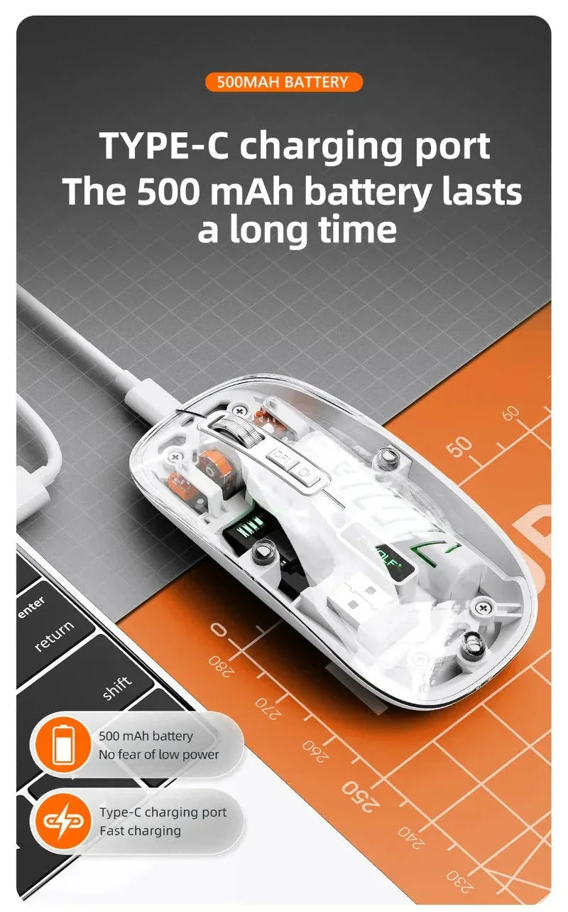 Transparent Wireless Mouse Opuyym™ - RS Store