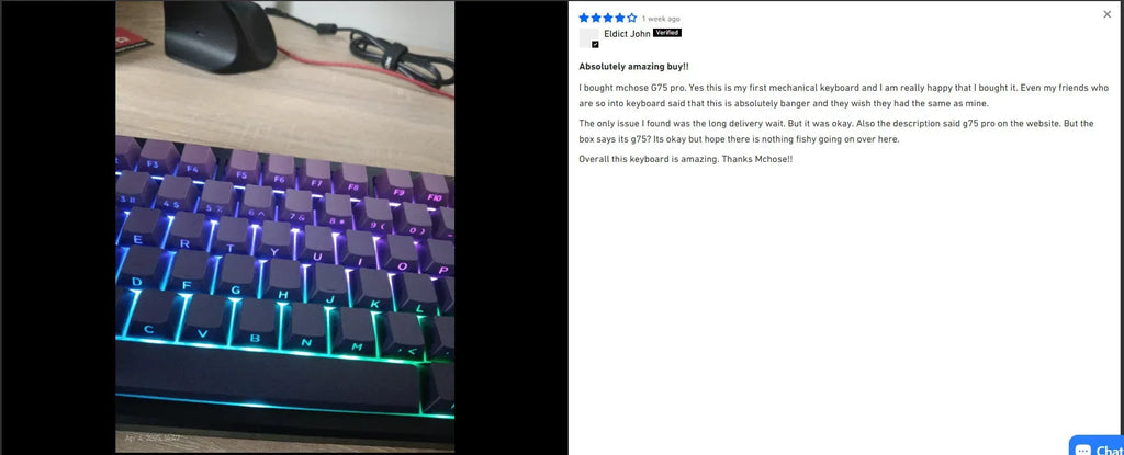 G75 Pro Wireless Mechanical Keyboard Mchose™ - RS Store