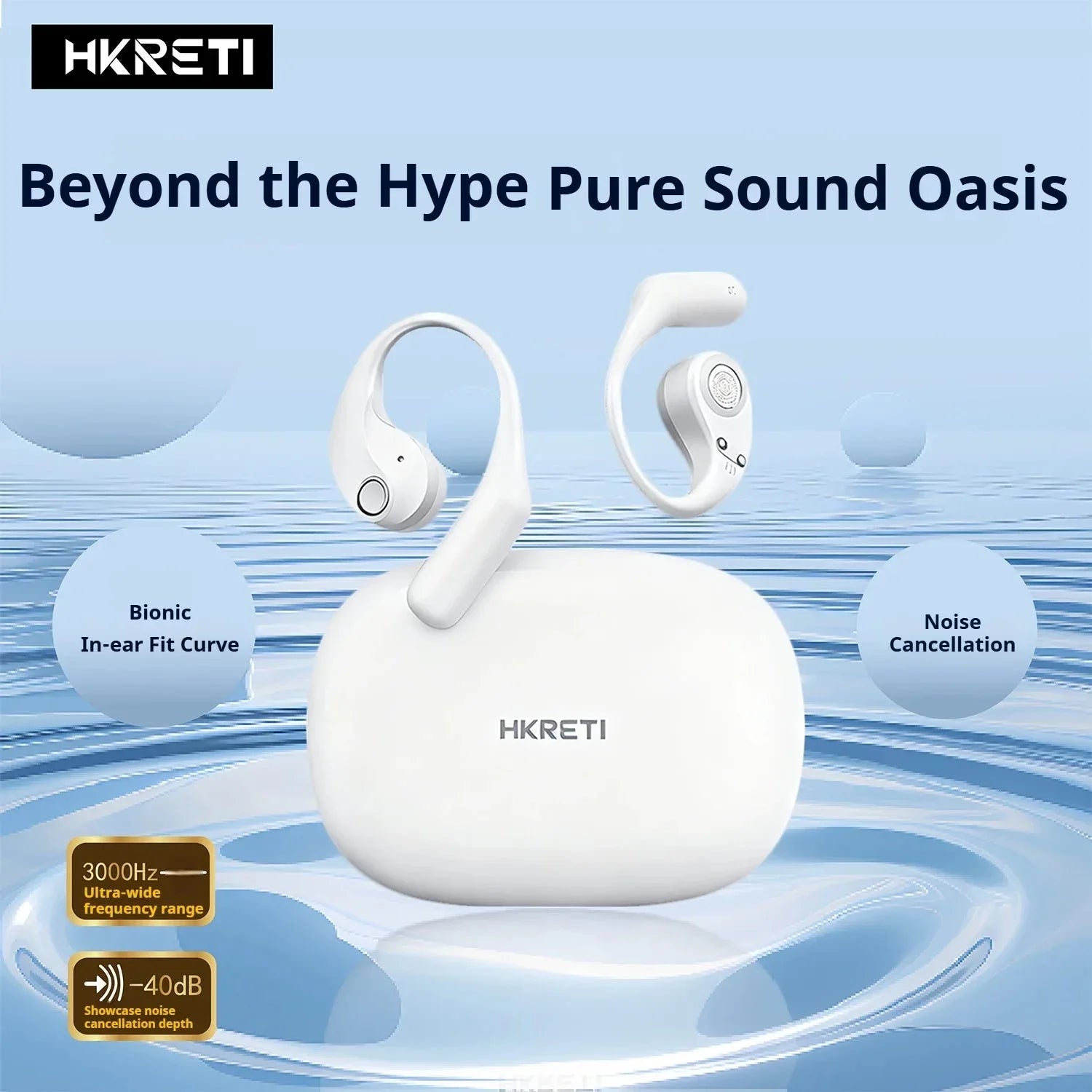 HG15 10 Hours Playtime Wireless Earbuds HKRETI™ - RS Store