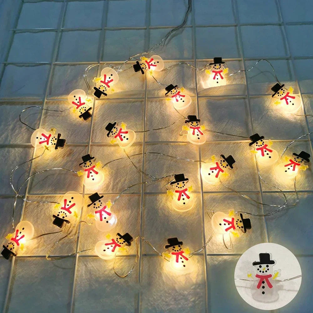 Santa Claus & Snowman LED String Lights™