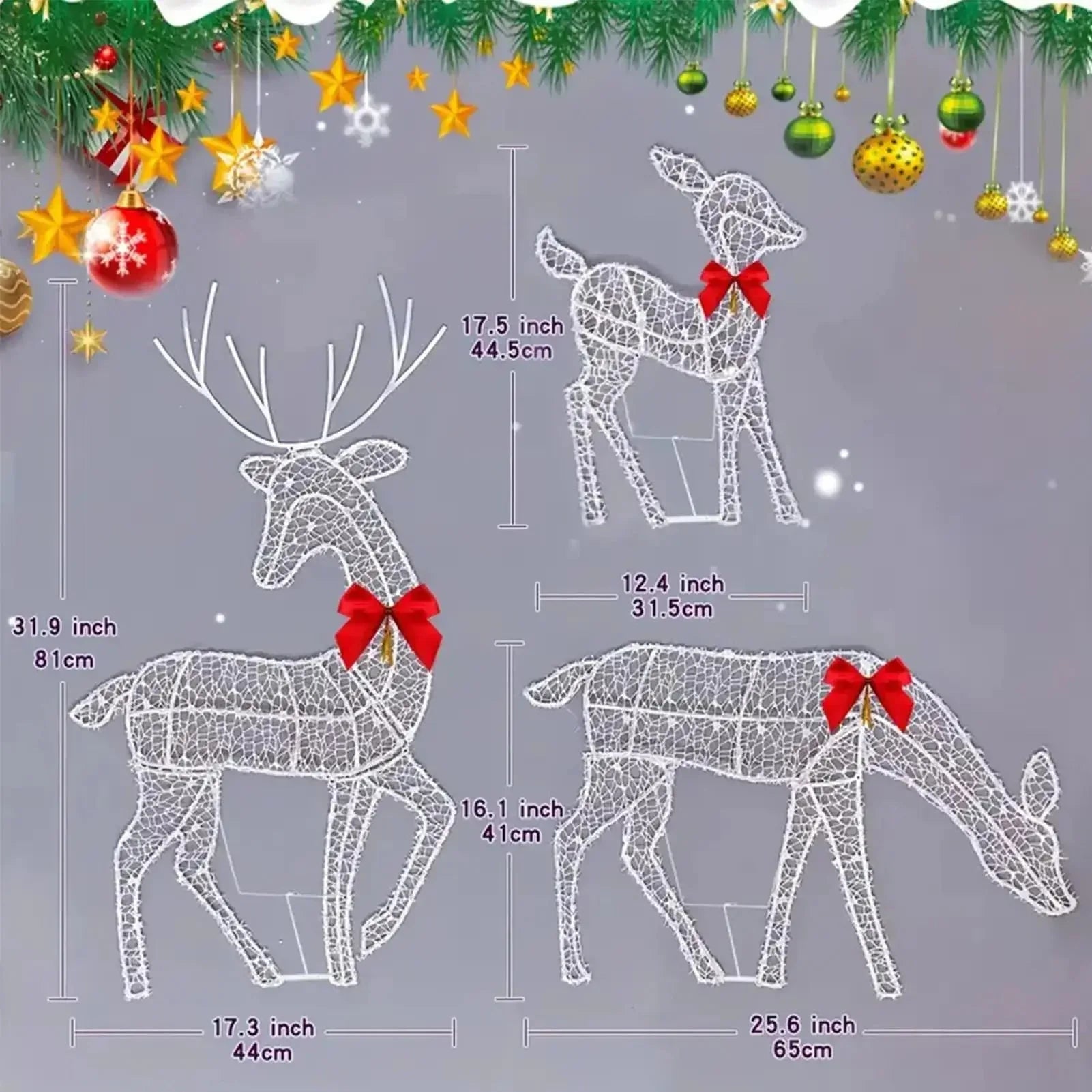 Lighted Christmas Deer Holiday™ - RS Store