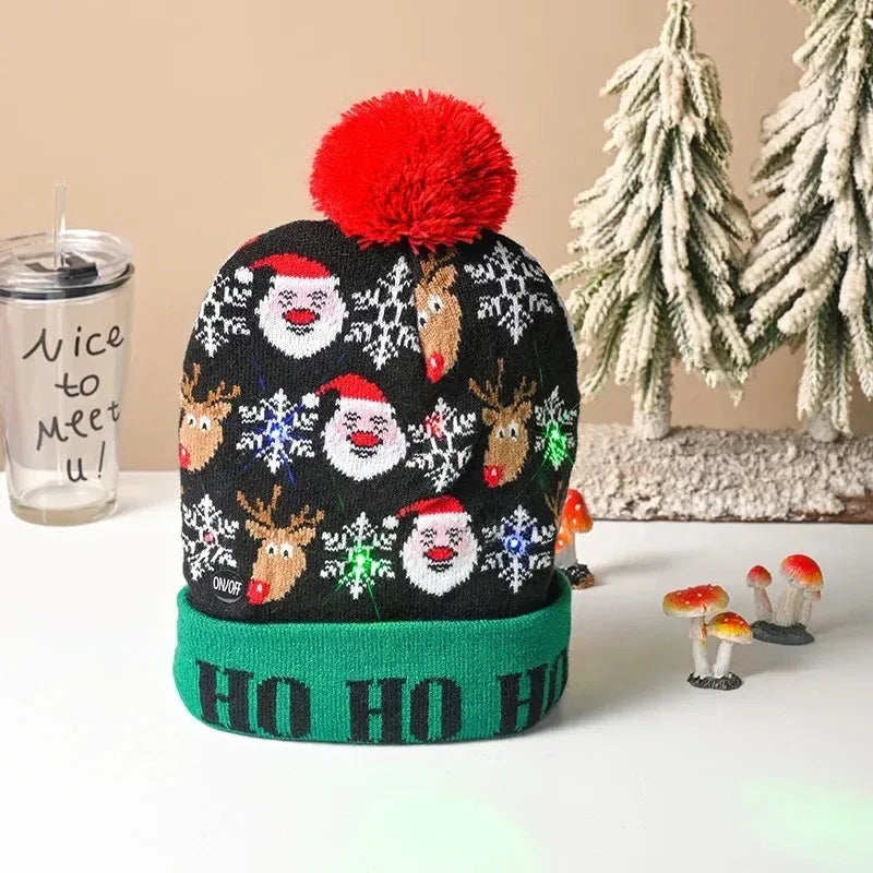 Christmas LED Knit Hat Light-Up Beanie™ - RS Store