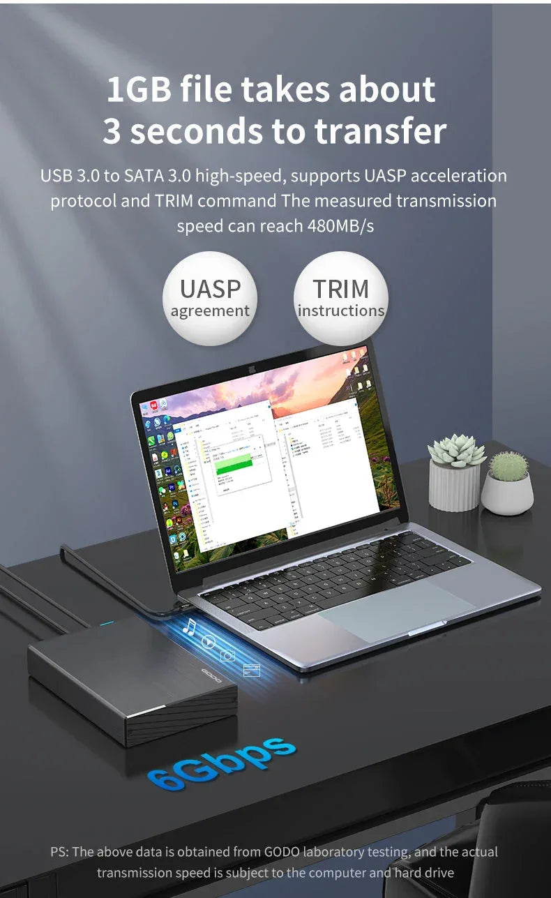 GODO USB 3.0 3.5 Inch SATA HDD SSD External Hard Drive™ - RS Store