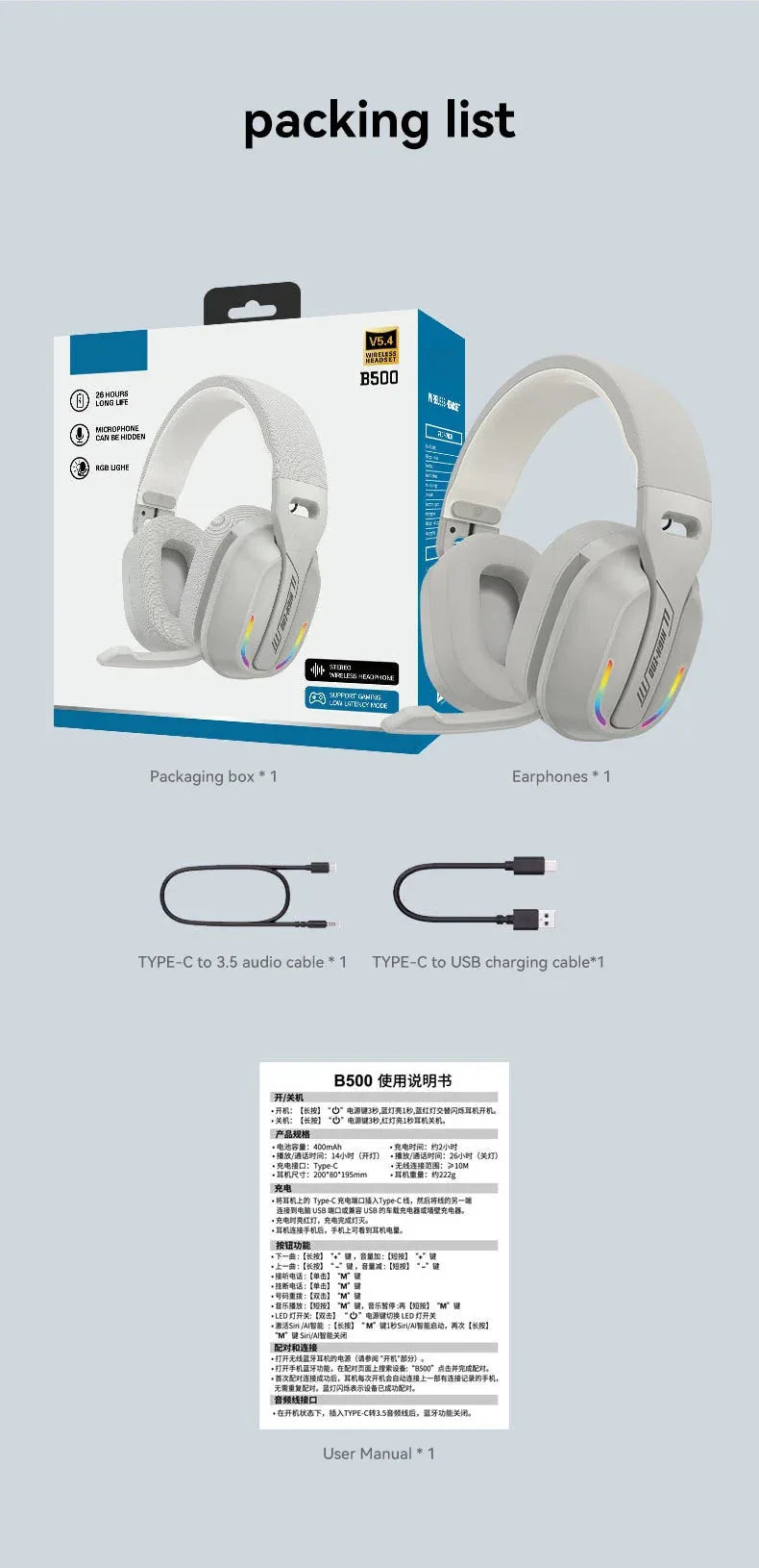 Over Ear Headset Inmas™ - RS Store