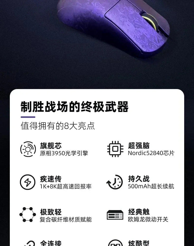 IPI Qi Pro Gaming Mouse Carbon Fibre Paw3950™ - RS Store