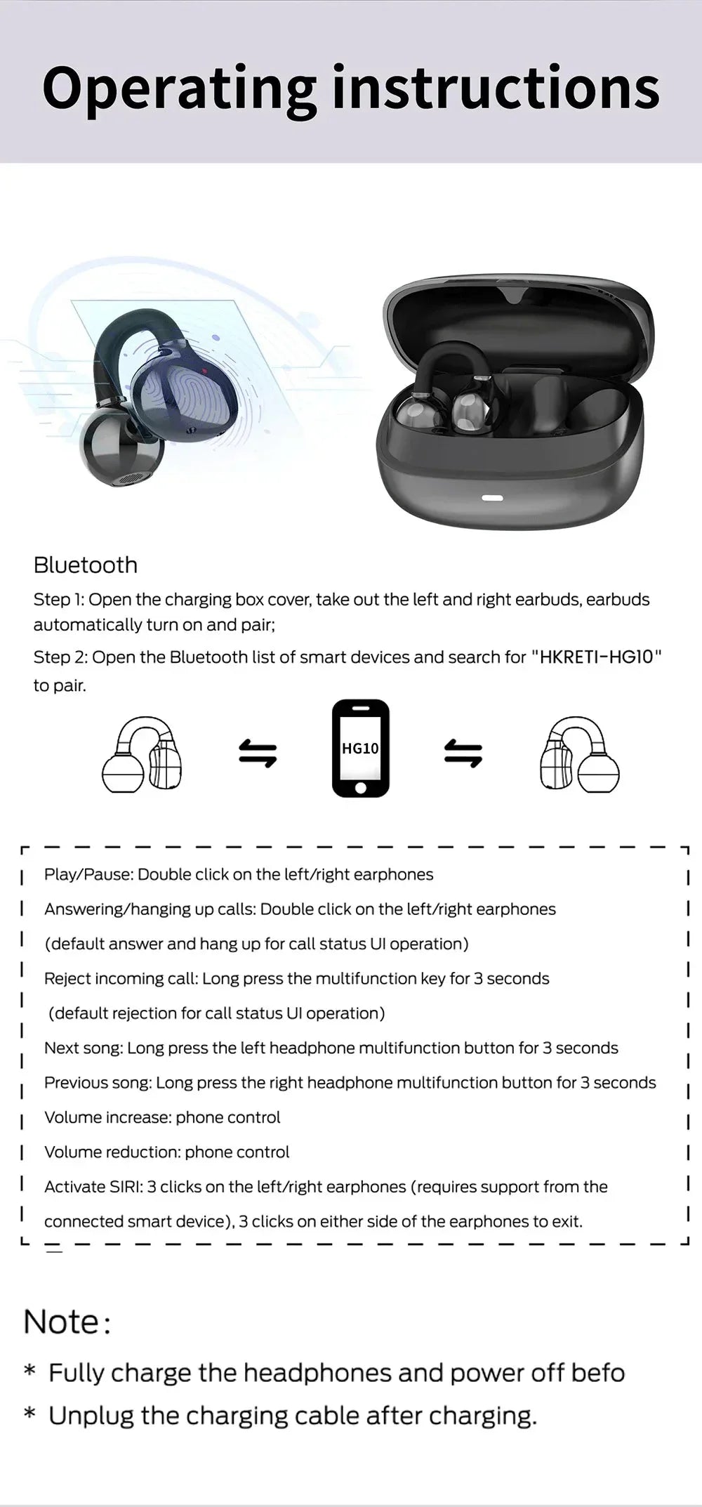 HG10 Long Battery Life Wireless Earbuds HKRETI™ - RS Store