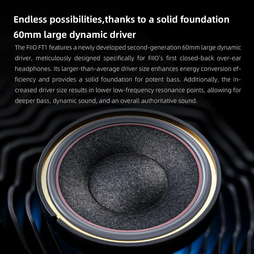 Closed-Back Over-Ear Headphones FiiO™ - RS Store