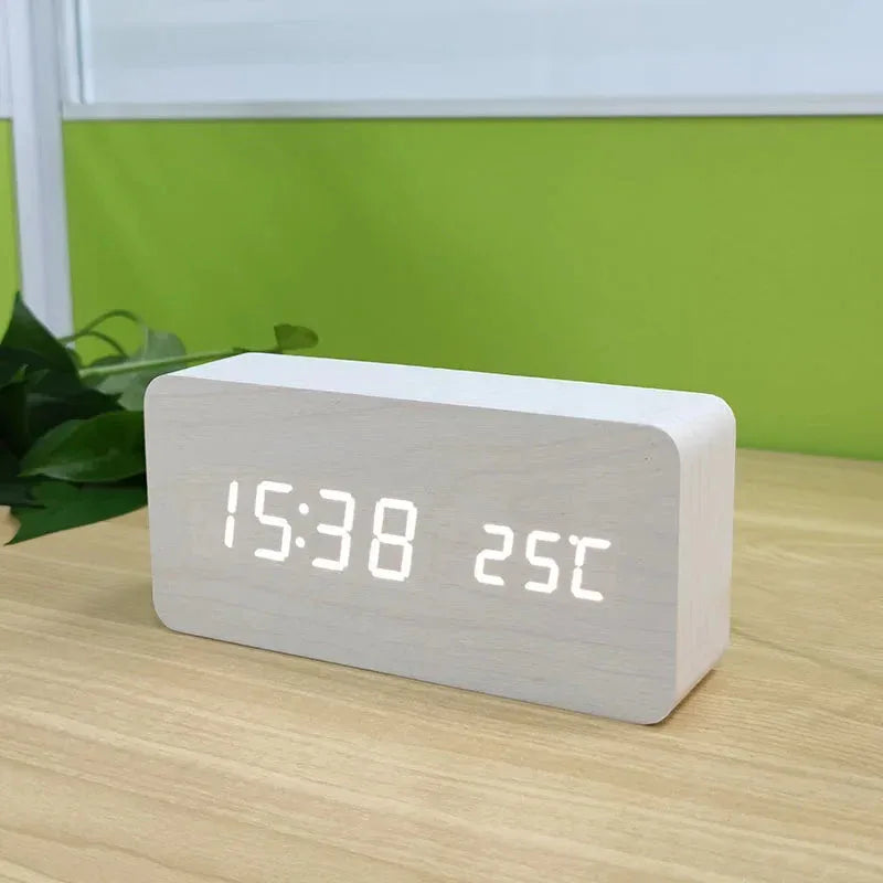 Wooden Digital Alarm Clock Niditon™ - RS Store