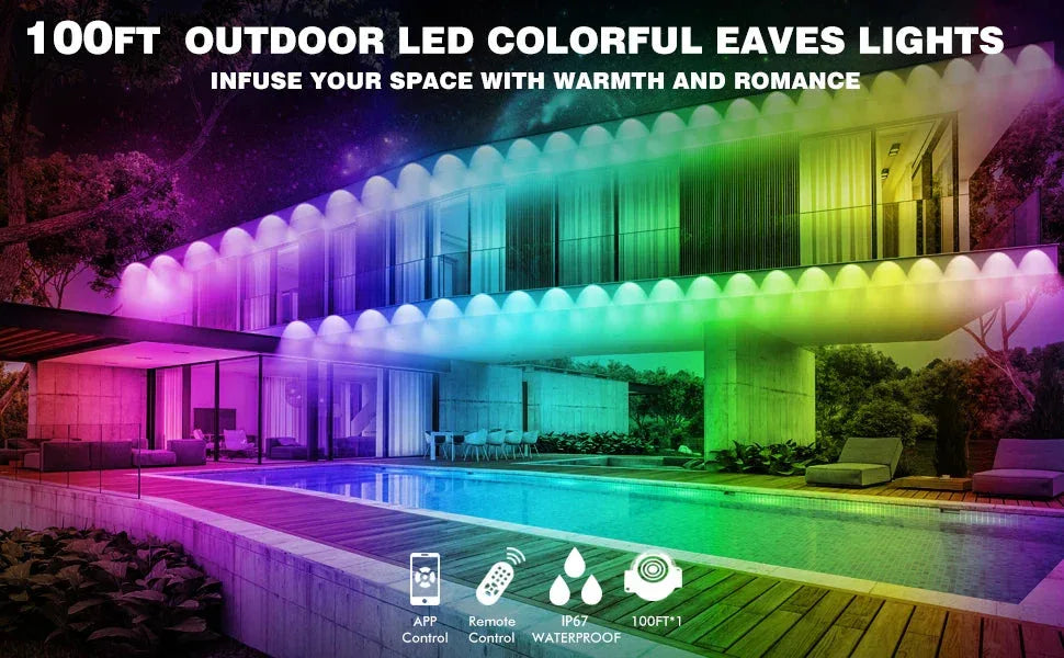 Permanent Outdoor LED String Lights MIMIRGB™ - RS Store