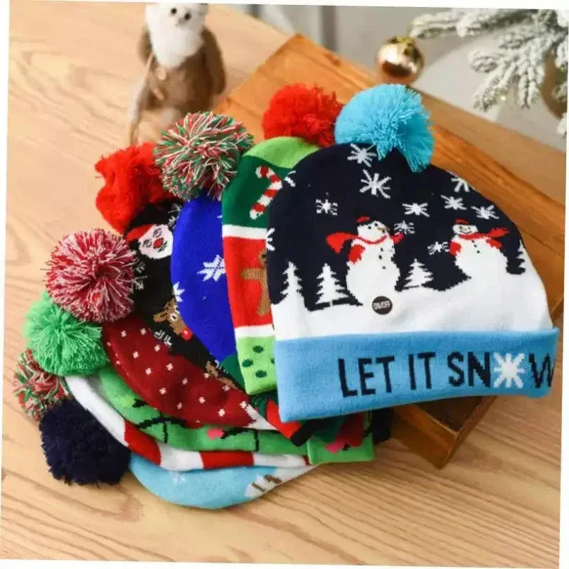 Christmas LED Knit Hat Light-Up Beanie™ - RS Store