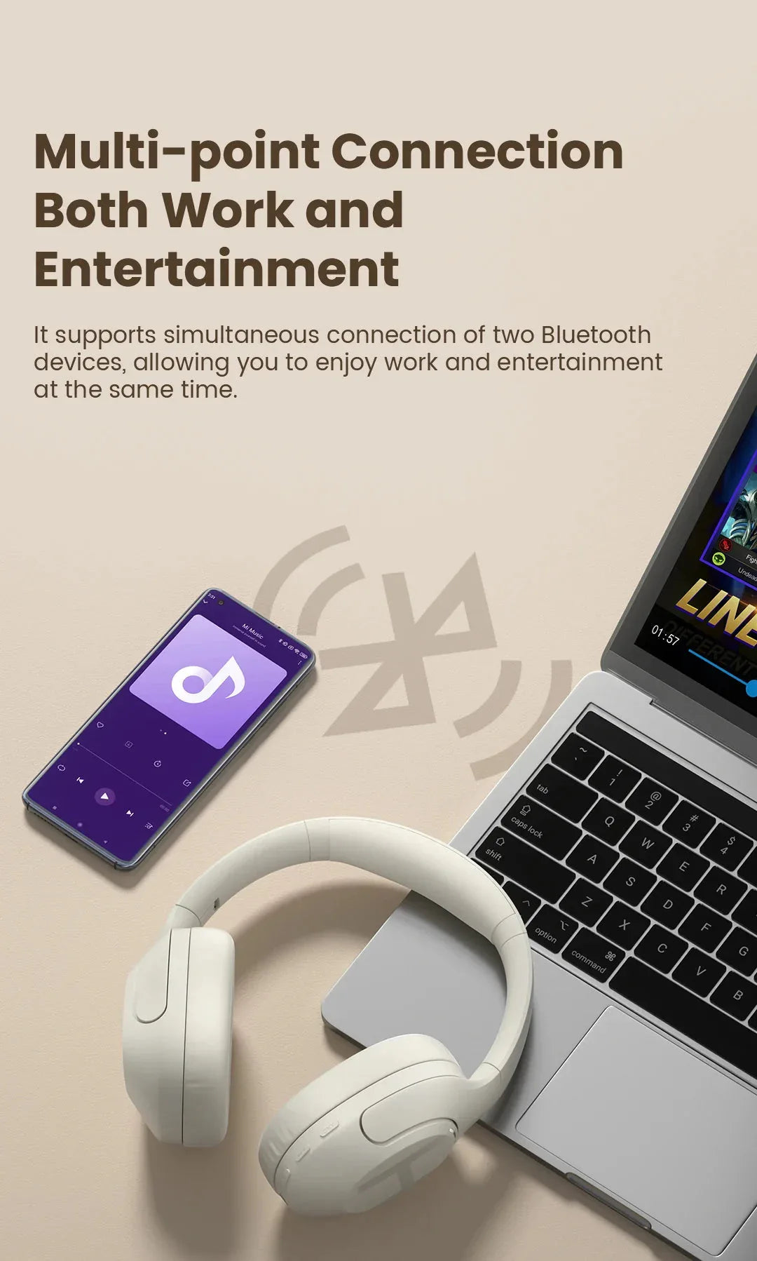 S35 ANC Wireless Headphones Haylou™ - RS Store