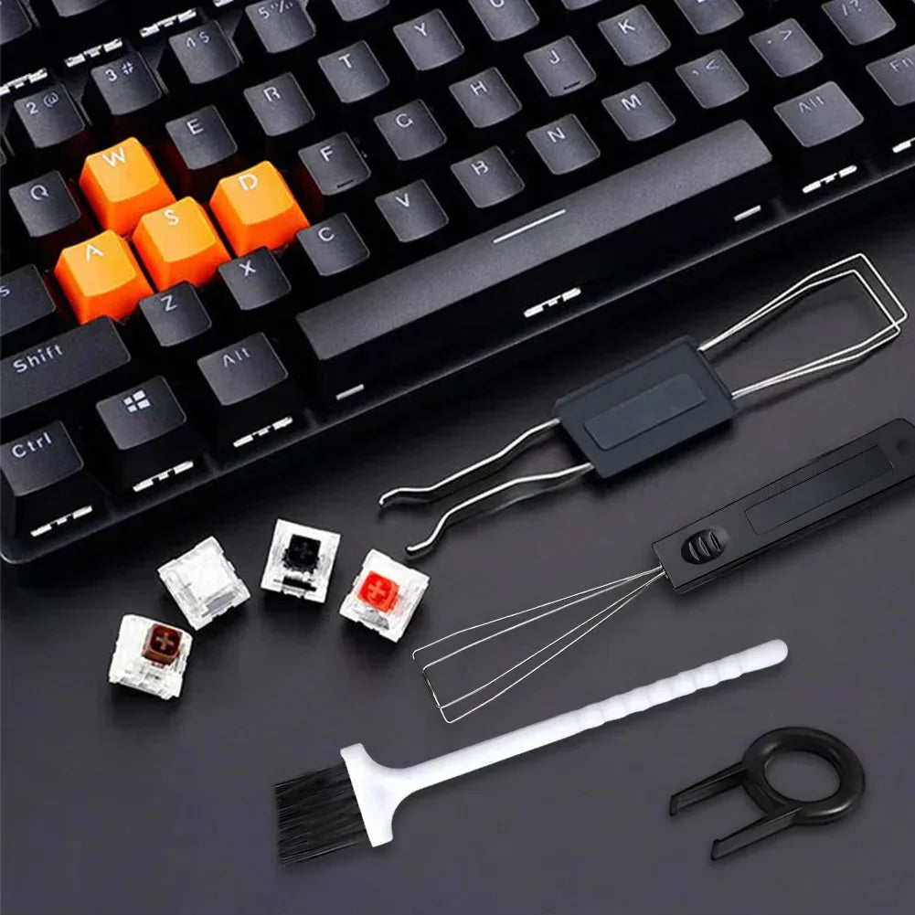 Mechanical Keyboard Keycap Puller Tool Set 4-Piece with Cleaning Brush™ - RS Store